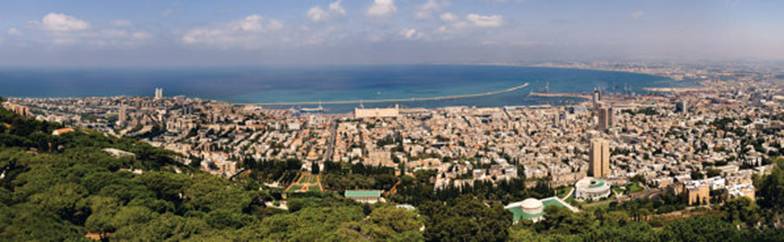 Panoramic view of the City of Haifa 